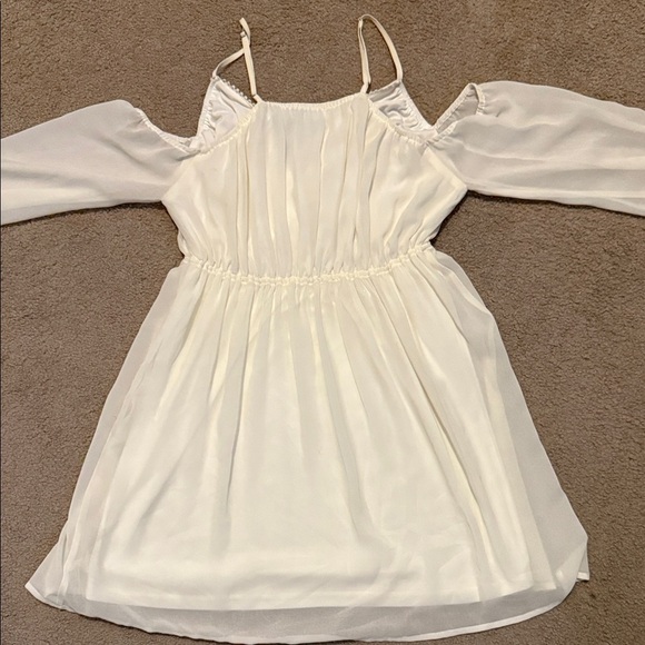 HOMAGE Cream Mini Dress - Picture 6 of 8